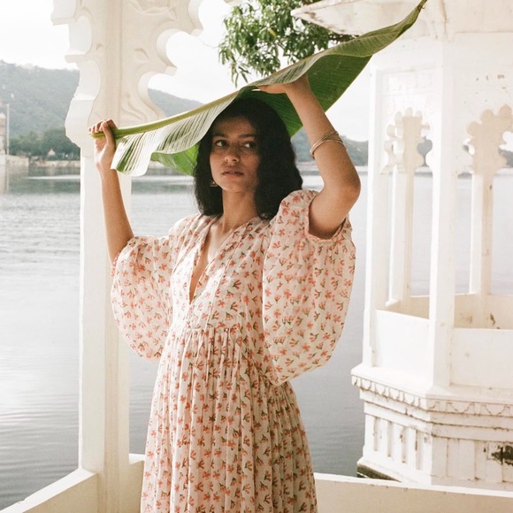 Daughters of India size L Coral Maxi - Picture 3 of 6